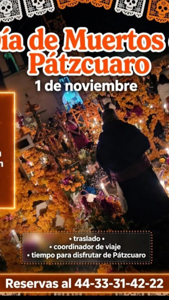 🦋 Patzcuaro Lake Every Sunday afternoon, travelers face the situation at the bus terminal in Pátzcuaro: NO MORE ROOM to bus departures back to Morelia and Mexico City!!! 😢 ...This next Sun NOV-1 tourists coming to the #DayOfTheDead in Pátzcuaro will face this issue to cover the transportation needs and buy #bustickets in advance or sufer the lack of seats available to return! .This is a new BUS SERVICE that will run from Morelia to Pátzcuaro, with schedules that let travelers enjoy the activities and main attractions in #lakePatzcuaro area. Click 👇 https://www.viator.com/.../Monarch.../d50525-73930P1 ...In #Mexico the famous DayOfTheDead celebration is still alive! «We’re not a costume, we are a culture». .¡En nuestro país la celebración del DiaDeMuertos sigue viva! "No somos un disfraz, somos una cultura" .Au Mexique, la célébration LeJourDesMortes est toujours vivante! "Nous ne sommes pas un costume, nous sommes une culture"Read more about - [Bus trip to Day of the Dead in Patzcuaro](https://www.viator.com/.../Monarch.../d50525-73930P1...) alfredotourguide@gmail.com.Guarda este post paraorganizar tu próxima visita!www.alfredotourguide.mx alfredotourguide@gmail.comalfredotourguide @AlfredoTGCréditos: A sus autores. Enjoy the gastronomy tour 🇲🇽 .👉 Save this post toorganize your next tour to #Morelia!www.alfredotourguide.mx alfredotourguide@gmail.comCredits: Alfredo Tour Guide/authors .